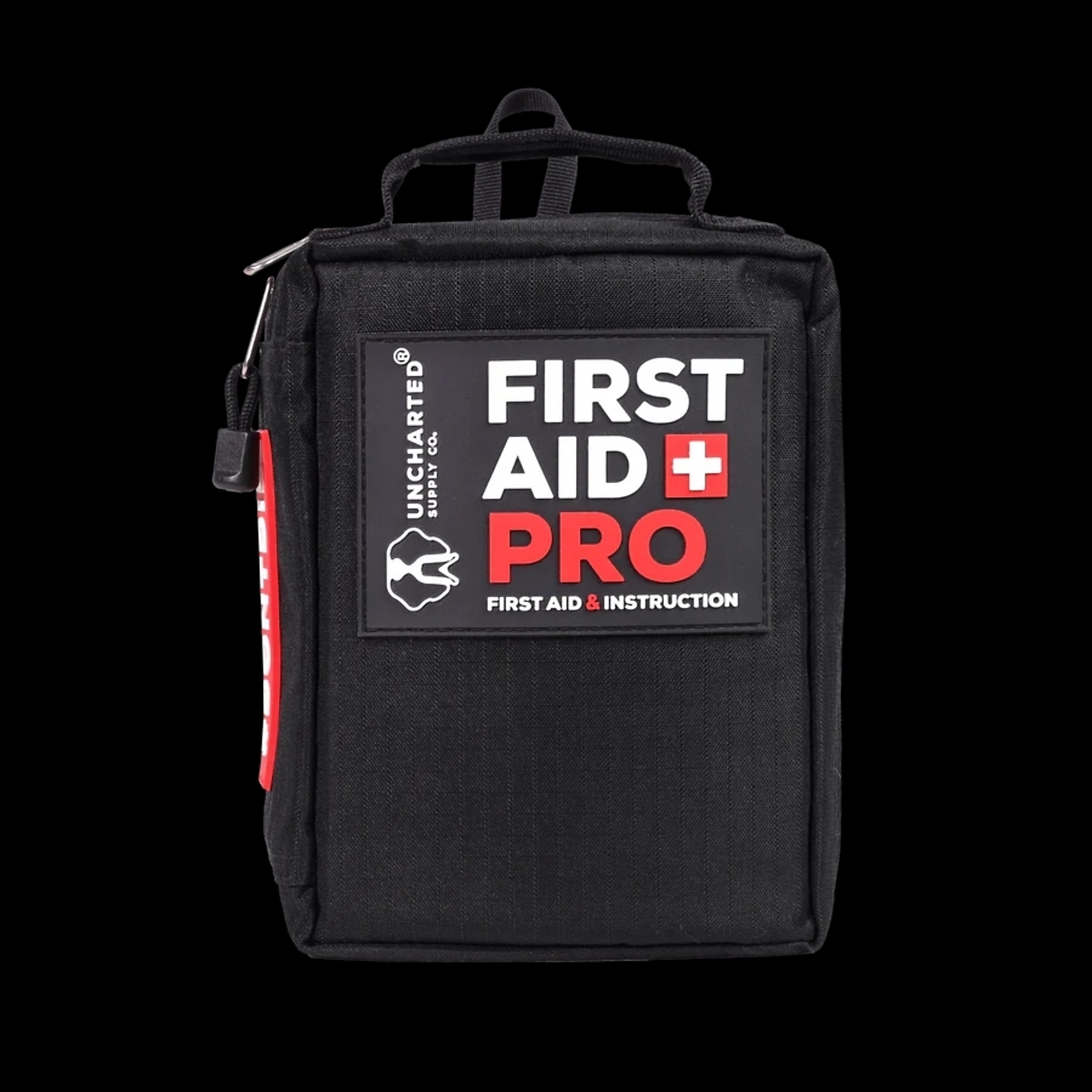 Uncharted Supply Co First Aid Pro Kit — 48 Pcs, Water-Resistant, CPR Kit, Model# BA-U9D-U-BK